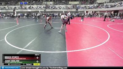 130 lbs Champ. Round 2 - Brock Stortz, Northeast Iowa Wrestling Club vs Aiden DeBlare, Askren Wrestling Academy