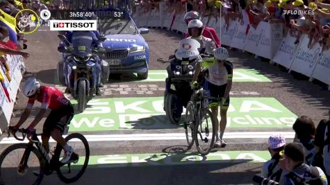 Louis Meintjes Runs Up Planche Des Belles Filles On Stage 7 Of 2022 Tour De France