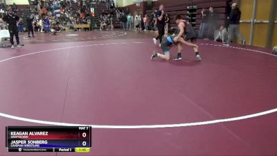 14U-8 lbs Round 3 - Keagan Alvarez, Unattached vs Jasper Sonberg, Caveman Wrestling