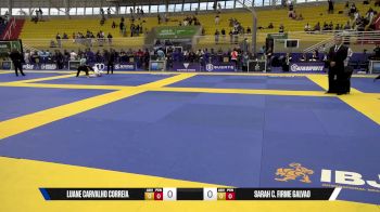 Sarah C. Firme Galvao vs Luane Carvalho Correia 2025 Brasileiro Jiu-Jitsu IBJJF