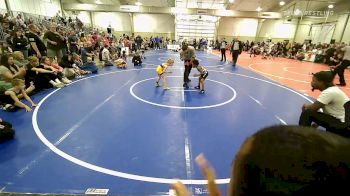 43 lbs Round Of 32 - Brenden Barron, Pin-King All Stars vs Jett Constant, Vian Wrestling Club