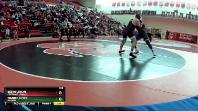 215 lbs Round 3 - Daniel Hoke, Graham vs John Dixon, Cincinnati LaSalle