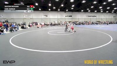 76 lbs Rr Rnd 1 - Daxton Deckard, Tulsa Elite 12U 2 vs Cael Quinlin, Colorado Hammers 12U
