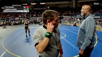 G 138 lbs Cons. Round 3 - Gabriela Parra, Lafayette Girls vs Kye Carrell, Tara Girls