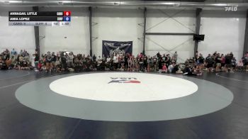25 lbs Rr Rnd 1 - Annagail Little, Carolina Gold vs Amia Lopez, Surfside Girls - W