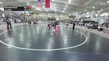 120 lbs Semis & 1st Wb (8 Team) - Nataleigh Shane, Bradley Central High School Girls vs Val Ortiz, Clarksville High School Girls