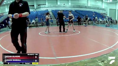 106 lbs Cons. Round 2 - Taegan Gilmore, OH vs Hudson Randall, OH