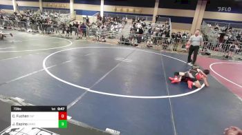 73 lbs Consi Of 8 #1 - Caleb Fuchen, TUF California Wr Ac vs Julvian Espino, Oakdale WC