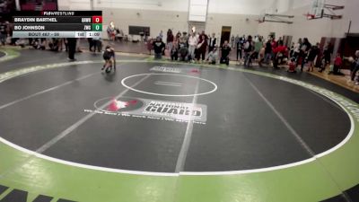 59 lbs 1st Place Match - Braydin Barthel, GRYND Wrestling vs Bo Johnson, Zimmerman Wrestling Club