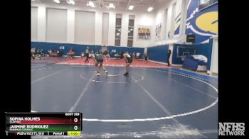 125 lbs Cons. Round 3 - Sophia Holmes, Clayton vs Jasmine Rodriguez, Paramus Catholic