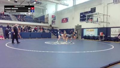 160 lbs Quarterfinal - Audrey Segura, Southern Oregon University vs Paige Allen, Eastern Oregon University