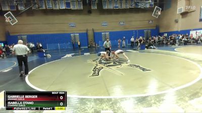 115lbs Cons. Round 8 - Isabella Otano, Chiawana (Girls) vs Gabrielle Berger, Granger (Girls)