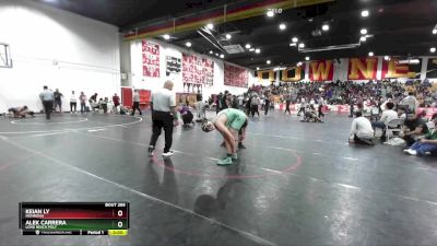 150 lbs Champ. Round 2 - Alek Carrera, Long Beach Poly vs Keian Ly, Monrovia