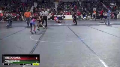 70 lbs Semifinal - Jordyn Monroe, WR-Topeka Blue Thunder vs Parker Hilburn, Phillipsburg