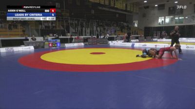 61kg Champ. Round 1 - Aiden O`Neill, Kempenfelt Bay Athletic Club vs Micah Calapiz, Bhullar Wrestling Club