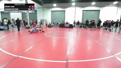 155 lbs Brody Leal, Florida vs Karson Snyder, Pennsylvania Red