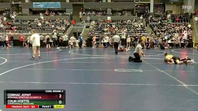 75 lbs Cons. Round 2 - Cormac Joynt, Ironhawk Wrestling Academy IA vs Colin Hoette, Harrisonville Wrestling