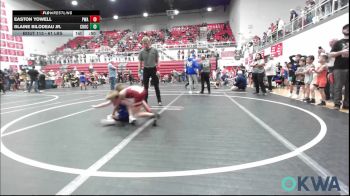 61 lbs Round Of 16 - Easton Yowell, Perry Wrestling Academy vs Blaine Bilodeau Jr., Choctaw Ironman