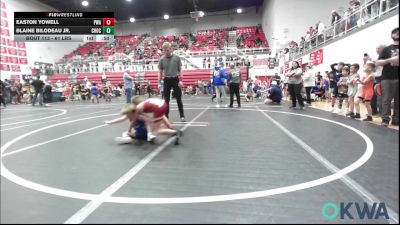 61 lbs Round Of 16 - Easton Yowell, Perry Wrestling Academy vs Blaine Bilodeau Jr., Choctaw Ironman