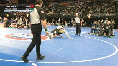 144 Class 1 lbs Semifinal - Dane Phillips, Marceline vs Drake Coots, Lathrop