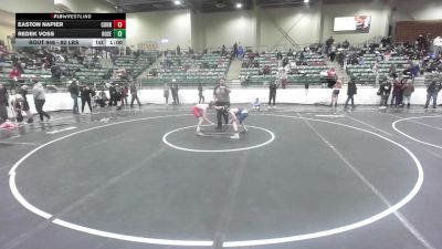 82 lbs Consi Of 8 #2 - Easton Napier, Cornerstone Mat Club vs Redek Voss, Roseburg Mat Club