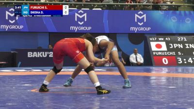 43 kg 1/8 Final - Sera Furuichi, Japan vs Diksha Diksha, India