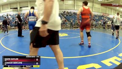 215 lbs Quarterfinal - Gavin Gaylor, OH vs Connor Bercume, MI