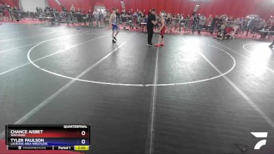 119 lbs Quarterfinal - Chance Aisbet, Wisconsin vs Tyler Paulson, LaCrosse Area Wrestlers