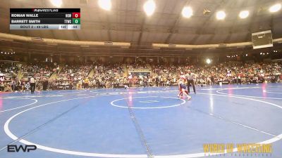 49 lbs Round Of 32 - Roman Walle, Nashville Catholic Wrestling vs Barrett Smith, Team Tulsa Wrestling Club
