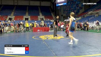88 lbs Cons 16 #2 - Jaymz Young, Illinois vs Tanner Spalding, Georgia