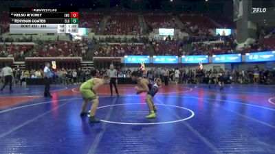 186 lbs Quarterfinal - Kelso Ritchey, Lockwood Wrestling Club vs Tenyson Coates, Cascade Little Guy