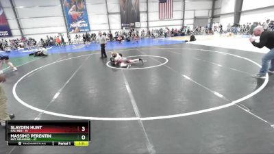 130 lbs Rd# 4- 2:00pm Friday Final Pool - Massimo Perentin, Mat Assassins vs Slayden Hunt, Cali Red