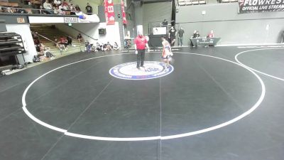 92 lbs Josiah Vasquez, KCWA - Kern County Wrestling Association vs Dalton Pasvogel, CVWA - Central Valley Wrestling Association