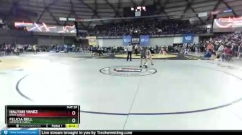 Cons. Round 2 - Felicia Bell, Aberdeen (Girls) vs Haliyah Yanez, Davis (Girls)