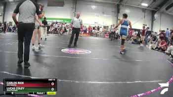 170 lbs Semifinal - Carlos Rios, Mat Militia vs Lucas Coley, Unattached