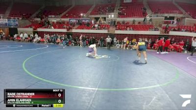 215 lbs Quarters & 1st Wb (16 Team) - Rade Ostrander, Keller Timber Creek vs Amin Elahmadi, Dallas Highland Park