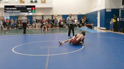 106 lbs Cons. Round 1 - Dionte Wheeler, Whitehall vs Dylan Deck, Germantown Academy
