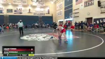 106 lbs Cons. Round 1 - Julian Torres, Prosser vs Evan McDougle, Pullman