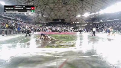 Boys 3A 113 lbs Cons. Round 3 - Xavier Duran, River Ridge vs Michael Carpenter, Monroe