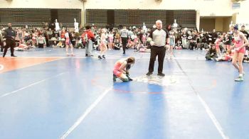 75 lbs Rr Rnd 4 - McKenzie Harshman, NewWhale Pink - Girls vs Aubrey Legowski, MGW Glitter & Grit - Girls