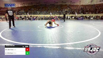 98 lbs Consi Of 16 #2 - Matthew Bermea, Clinton Youth Wrestling vs Atreyu Whitten, Open Mats