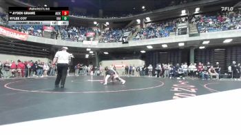 130 lbs Champ. Round 1 - Ayden Grawe, Erie vs Rylee Coy, Unattached