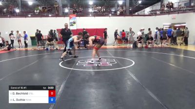 92 kg Consi Of 16 #1 - Dillon Bechtold, Steller Trained Wrestling vs Luke Duthie, Pennsylvania