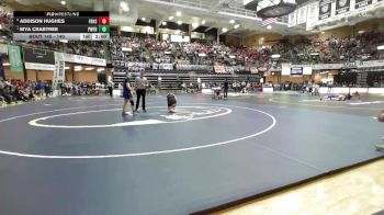 140 lbs Quarterfinal - Mya Crabtree, Pomona-West Franklin Hs vs Addison Hughes, Fredonia Hs