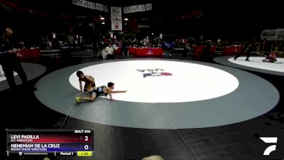 53 lbs 5th Place Match - Levi Padilla, D.C. Wrestling vs Nehemiah De La Cruz, Rough House Wrestling