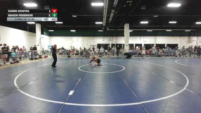90 lbs Consi Of 32 #2 - Mason Pederson, FL vs Kaden Joustra, IL
