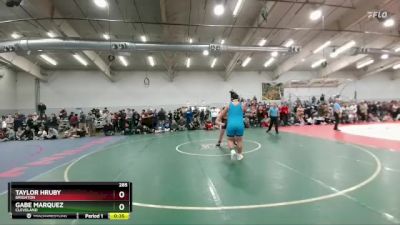 285 lbs Cons. Round 5 - Gabe Marquez, Cleveland vs Taylor Hruby, Brighton