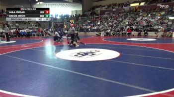 6A 105 lbs Quarterfinal - Laila Jordan, Little Rock Central High School vs Gracie Wood, Rogers