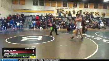 195 lbs Quarterfinal - Brian Thorpe, St. John Bosco vs Jetro Preciado, Calvary Chapel (sa)