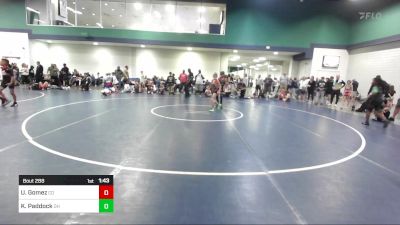 75 lbs Quarterfinal - Urijah Gomez, CO vs Kilian Paddock, OH